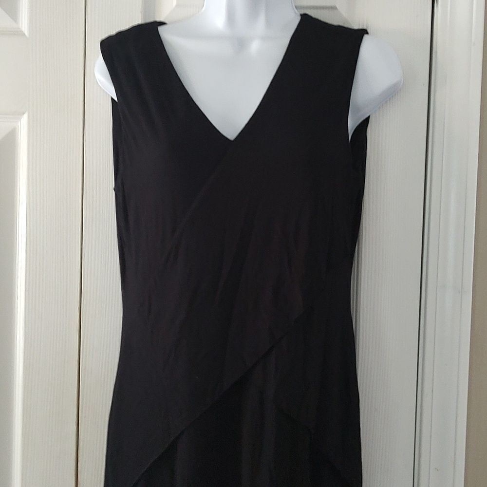 Calvin Klein black tier look sexy little sleeveless black dress Sz 10 - Picture 3 of 6